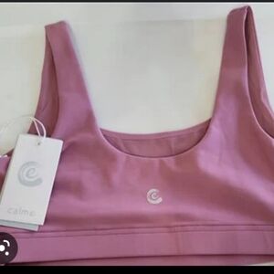 NWT Johnny Was Calme Sports Bra Fuschia mauve pink size M